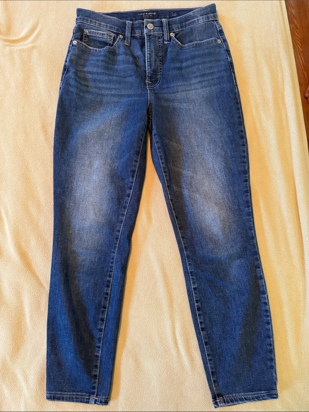 Lucky Brand Women's Medium Blue Straight-Leg Jeans